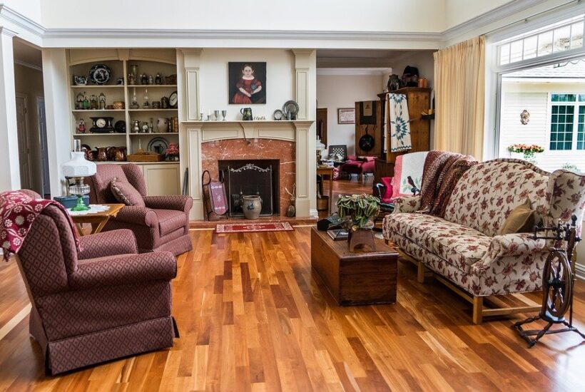 Living Room, Interior Design, Sofa, Wood Floor